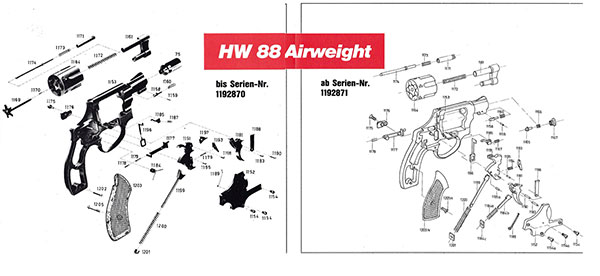 Weihrauch HW 88 Airweight Ersatzteile