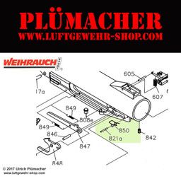 Bild von Luftpistole Weihrauch HW 70 Formfeder für den Abzug