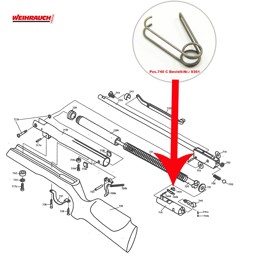 Zeige Details für Weihrauch HW 25 L Luftgewehr Ersatzteile Schieberkrallenfeder  Bild von Weihrauch HW 25 L Luftgewehr Ersatzteile Schieberkrallenfeder