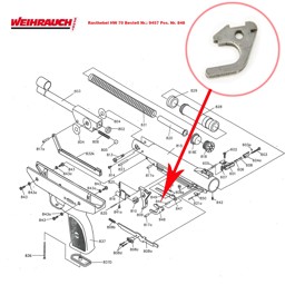 Rasthebel Weihrauch HW 70 Rasthebel Weihrauch HW 70 - Ersatzteile für die Luftpistole HW70