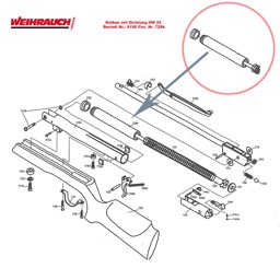 Zeige Details für Weihrauch HW 25 L Luftgewehr Ersatzteile Kolben mit Dichtung Bild von Weihrauch HW 25 L Luftgewehr Ersatzteile Kolben mit Dichtung