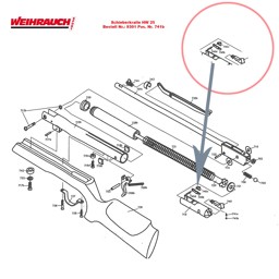 Bild von Schieberkralle Weihrauch HW 25 L Luftgewehr Pos. 740 b