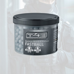 Bild von T4E Fastballs Gummigeschosse schwarz - Rubberballs - Powerballs cal. .43
