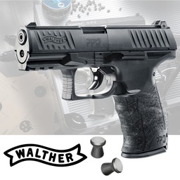 Walther PPQ CO2 Pistole 4,5 mm Diabolo Walther PPQ CO2 Pistole 4,5 mm Diabolo - eine hochwertige Luftpistole mit CO2-Antrieb