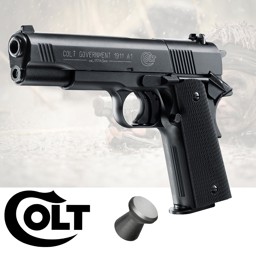 Colt Government CO2 Pistole 4,5 mm Diabolo Colt Government CO2 Pistole 4,5 mm Diabolo. Dieser Nachbau bietet das Feeling der Originalwaffe in Verbindung mit bewährter CO₂-Technik.