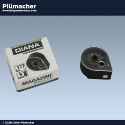 Magazin Diana Stormrider, Chaser und Bandit 4,5 mm 9 Schuss Magazin Diana Stormrider, Chaser und Bandit. Für 9 Diabolos bis 9,8 mm Gesamtlänge im Kaliber 4,5 mm