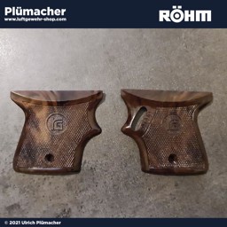 Griffschalen Röhm RG 3 Schreckschusspistole Griffschalen Röhm RG 3 Schreckschusspistole - braune Kunststoff-Griffschalen für die RÖHM RG 3