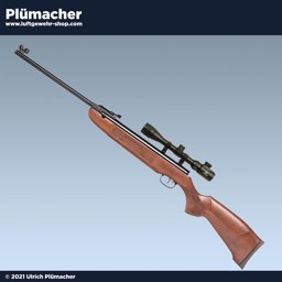 Weihrauch HW 50 S mit Fiberoptik und Zielfernrohr 3-9x32 Weihrauch HW 50 S mit Fiberoptik und Zielfernrohr 3-9x32 mit beleuchteten Absehen Rangefinder