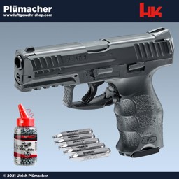 Heckler & Koch VP9 CO2 Pistole Kal. 4,5 mm BB Heckler & Koch VP9 CO2 Pistole im Kaliber 4,5 mm BB mit einem 18 Schuss Magazin