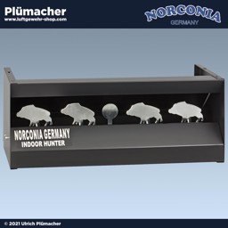 Kugelfang mit 4 Klappzielen für Luftgewehre Magnetischer Kugelfang mit 4 Klappzielen für Luftgewehre. Die Klappziele werden nach einem Treffer magnetisch unten gehalten