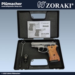 Zoraki 914 titan mit Griffschalen in Holzoptik Zoraki 914 titan mit Griffschalen in Holzoptik. Eine Schreckschusspistole im Kal. 9 mm PAK.
