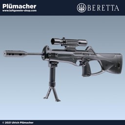 Beretta CX4 Storm XT CO2 Gewehr 4,5 mm Diabolo Beretta CX4 Storm XT CO2 Gewehr mit Zweibein, Zielfernrohr und Schalldämpfer
