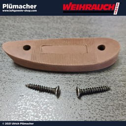 Schaftkappe Weihrauch HW 80 braun neue Ausführung Schaftkappe Weihrauch HW 80 neue Ausführung- Weihrauch Luftgewehr Ersatzteile