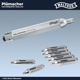 Walther CO2 Adapter 2 x 12 g für CO2 Waffen Walther CO2 Adapter 2 x 12 g für CO2 Waffen mit einer 88 g Kartusche