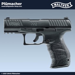 Walther PPQ M2 4,5 mm Diabolo CO2 Pistole mit Blowback und Metallschlitten Walther PPQ M2 4,5 mm Diabolo CO2 Pistole mit Blowback, Metallschlitten und Kettenmagazin