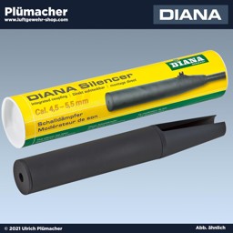 Schalldämpfer für Diana Luftgewehre mit Metallkorn 34-35 (16 mm Lauf)-36-38-350_Magnum