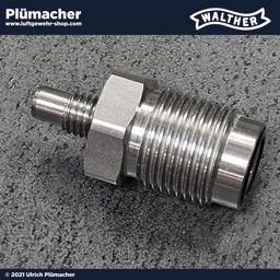 Füllstutzen 300 bar für das Luftgewehr Walther Dominator Füllstutzen 300 bar für das Luftgewehr Walther Dominator in Verbindung mit der 6l Pressluftflasche 300 bar