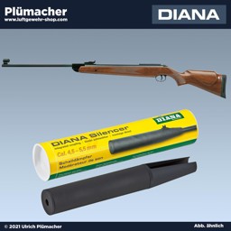 Diana 350 Magnum Luftgewehr mit Schalldämpfer Diana 350 Magnum Luftgewehr mit Schalldämpfer und Abzug T06