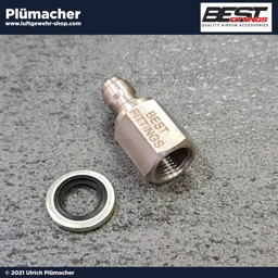 Pressluftstecker für Pressluftwaffen Pressluftstecker für Pressluftwaffen zur Verbindung mit der Handpumpe