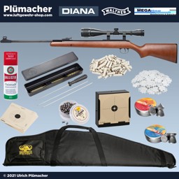 Diana 350 Magnum Classic Luftgewehr Set mit Walther Zielfernrohr Diana 350 Magnum Classic Luftgewehr Set mit Walther Zielfernrohr 6x42 und viel Zubehör