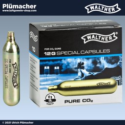 Walther CO2 Kapseln 12 g - 10 hochwertige CO2 Kartuschen für Ihre CO2-Waffe