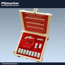 Berloque Pistole im Holzkästchen mit Munition und Signalsternen Berloque Pistole im Holzkästchen - Kal. 2mm Schreckschuss