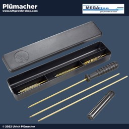Waffenreinigungsset 5,5 mm für Luftgewehre, Luftpistolen und CO2 Waffen Waffenreinigungsset 5,5 mm für Luftgewehre, Luftpistolen und CO2 Waffen. Dreiteiliger Putzstock mit 3 Bürsten