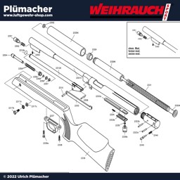 Luftgewehr Weihrauch HW 97 K Ersatzteile und Explosionszeichnung Weihrauch HW 97 K Ersatzteile und Explosionszeichnung für das Luftgewehr