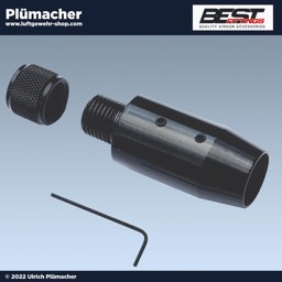 Luftgewehr Schalldämpfer Adapter für 15 mm bzw. 16 mm Lauf - Best Fittings Schalldämpferadapter für Luftgewehre