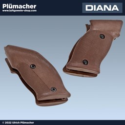 Griffschalen braun Diana 3-5G-5M-6M Griffschalen braun Diana 3-5G-5M-6M - Linkshänder oder rechtshänder Griffschalen für die DIana Luftpistole