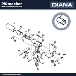 Schloßstück Diana Luftgewehre alte Ausführung Schloßstück Diana Luftgewehre alte Ausführung