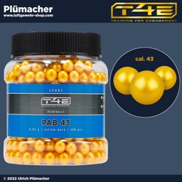 T4E Paintball Sport PAB 43 500 Stück T4E Paintball Sport PAB 43 - 500 gelbe Markierungskugeln Kaliber .43