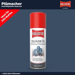 Ballistol Silikon Öl - hält die Dichtungen fit Ballistol Silikon Öl - die ideale Pflege für CO2 Waffen und Softairwaffen