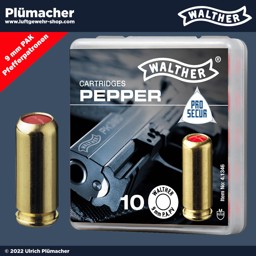 Pfefferpatronen 9 mm PAK für Schreckschuss Pistolen - Pfeffergaspatronen 9mm