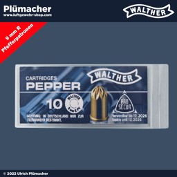 9 mm Pfefferpatronen für Schreckschussrevolver - Pfeffergaspatronen 9 mm