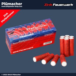 Zink Pfeifpatronen für Schreckschusswaffen Kaliber 15 mm Zink Pfeifpatronen für Schreckschusswaffen - Feuerwerk für Schreckschusspistolen