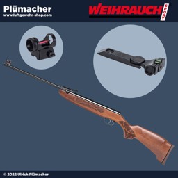 Weihrauch HW 30 Luftgewehr mit Fiber Optik Visierung Weihrauch HW 30 S mit Fiberoptik