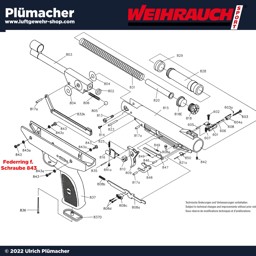 Weihrauch HW 70 Federring für Griffschraube Weihrauch HW 70 Federring für Griffschraube - Weihruch HW70 Ersatzteile