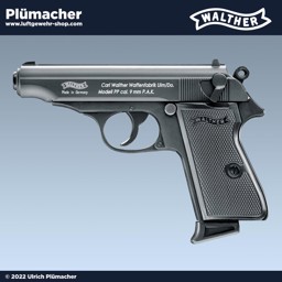 Walther PP Schreckschusspistole Kal. 99 mm PAK Schwarz Walther PP Schreckschusspistole Kal. 99 mm PAK black