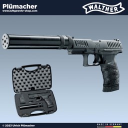 Walther PPQ M2 Navy Kit Schreckschusspistole mit Schalldämpfer Walther PPQ M2 Navy Kit mit Schalldämpfer und 17 Schuss Magazin