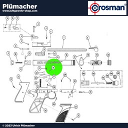 Crosman 2240 Ersatzteile Unterlegscheibe Crosman 2240 Ersatzteile Unterlegscheibe Pos. 26 auf der Explosionszeichnung