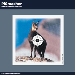 Luftgewehr Zielscheibe Gams - Jagdmotiv Scheibe für Luftdruckwaffen Luftgewehr Zielscheibe Gams - Jagdmotiv Scheibe für Luftdruckwaffen