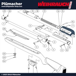 Abzugskopf Weihrauch HW 30 M/II Luftgewehr Abzugskopf Weihrauch HW 30 M/II Luftgewehr - Ersatzteile für das HW30