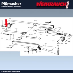 Spannstift Entriegelungsbolzen Weihrauch HW 97K und HW 77 Spannstift Entriegelungsbolzen Weihrauch HW 97K und HW 77