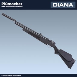 Diana Stormrider schwarze Ausführung mit Allwetterschaft und Schalldämpfer cal. 5,5 mm Pressluftgewehr