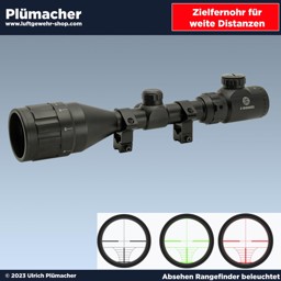 Zielfernrohr 3-9x50 für Luftgewehre Absehen beleuchtet Zielfernrohr 3-9x50 für Luftgewehre beleuchtetes Absehen
