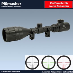 Zielfernrohr 3-9x50 für Luftgewehre beleuchtetes Absehen 