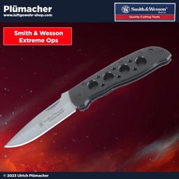 SMITH & WESSON EXTREME OPS Taschenmesser schwarz SMITH & WESSON EXTREME OPS | Ein handliches und flaches Zweihandmesser