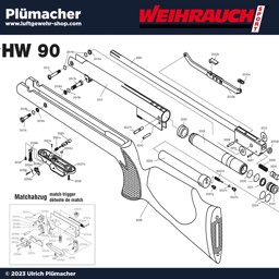 Ersatzteile Weihrauch HW 90 Luftgewehr Ersatzteile Weihrauch HW 90 Luftgewehr