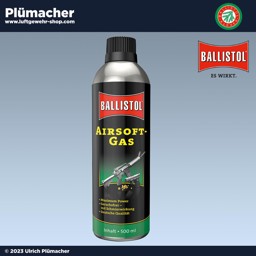 Ballistol Airsoft Gas 500 ml - das Treibgas für Ihre Softair Pistole